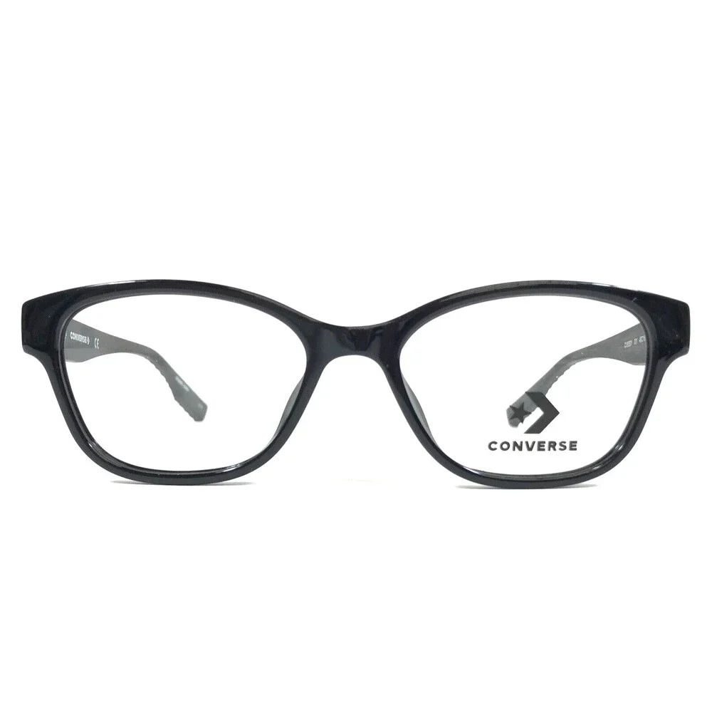 Converse Kids Eyeglasses Frames CV5053Y 001 Black Cat Eye Full Rim 49-16-135
